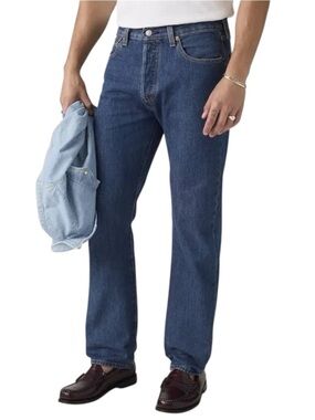 Levi’s 501 Original Fit Dark Wash Jeans Men’s 34x34 Button Fly Denim